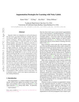 Augmentation Strategies for Learning with Noisy Labels