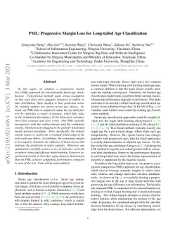 PML: Progressive Margin Loss for Long-tailed Age Classification