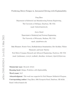 Predicting Driver Fatigue in Automated Driving with Explainability