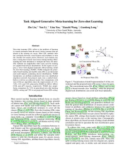 Task Aligned Generative Meta-learning for Zero-shot Learning