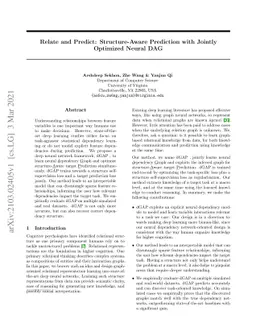 Relate and Predict: Structure-Aware Prediction with Jointly Optimized
  Neural DAG