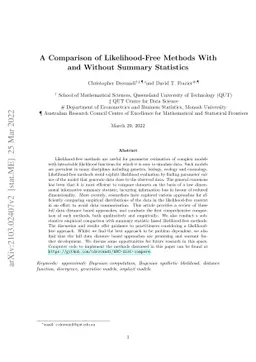 A Comparison of Likelihood-Free Methods With and Without Summary
  Statistics