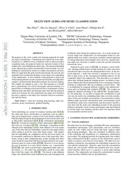 Multi-view Audio and Music Classification