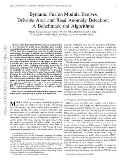 Dynamic Fusion Module Evolves Drivable Area and Road Anomaly Detection:
  A Benchmark and Algorithms