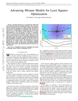 Advancing Mixture Models for Least Squares Optimization