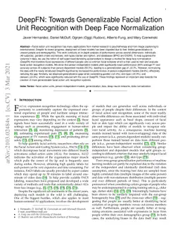 DeepFN: Towards Generalizable Facial Action Unit Recognition with Deep
  Face Normalization