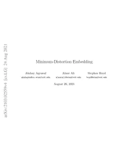 Minimum-Distortion Embedding