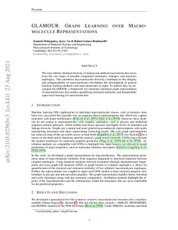 GLAMOUR: Graph Learning over Macromolecule Representations