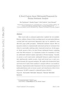 A Novel Context-Aware Multimodal Framework for Persian Sentiment
  Analysis