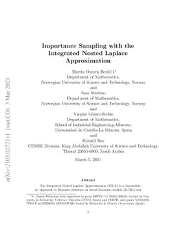 Importance Sampling with the Integrated Nested Laplace Approximation