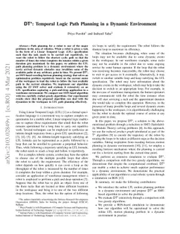 DT*: Temporal Logic Path Planning in a Dynamic Environment