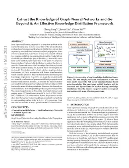 Extract the Knowledge of Graph Neural Networks and Go Beyond it: An
  Effective Knowledge Distillation Framework