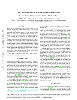 Speech Emotion Recognition using Semantic Information