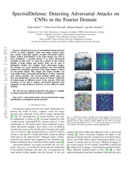 SpectralDefense: Detecting Adversarial Attacks on CNNs in the Fourier
  Domain