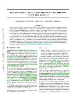 Lost in Pruning: The Effects of Pruning Neural Networks beyond Test
  Accuracy