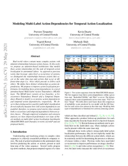Modeling Multi-Label Action Dependencies for Temporal Action
  Localization