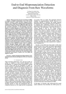 End-to-End Mispronunciation Detection and Diagnosis From Raw Waveforms