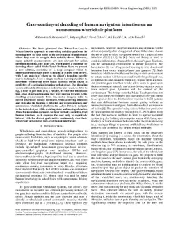 Gaze-contingent decoding of human navigation intention on an autonomous
  wheelchair platform