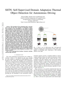 SSTN: Self-Supervised Domain Adaptation Thermal Object Detection for
  Autonomous Driving