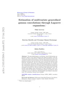 Estimation of multivariate generalized gamma convolutions through
  Laguerre expansions