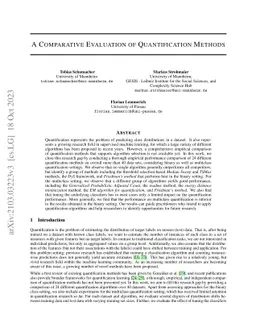 A Comparative Evaluation of Quantification Methods