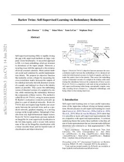 Barlow Twins: Self-Supervised Learning via Redundancy Reduction