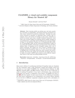 CLAIMED, a visual and scalable component library for Trusted AI
