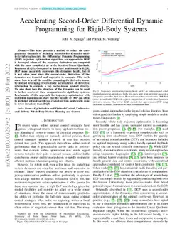 Accelerating Second-Order Differential Dynamic Programming for
  Rigid-Body Systems