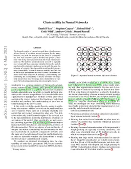 Clusterability in Neural Networks
