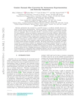 Gemini: Dynamic Bias Correction for Autonomous Experimentation and
  Molecular Simulation