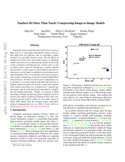 Teachers Do More Than Teach: Compressing Image-to-Image Models