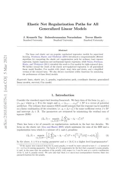 Elastic Net Regularization Paths for All Generalized Linear Models
