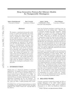 Deep Generative Pattern-Set Mixture Models for Nonignorable Missingness