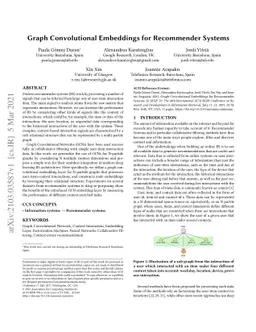 Graph Convolutional Embeddings for Recommender Systems