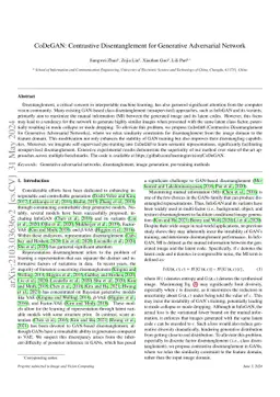 CoDeGAN: Contrastive Disentanglement for Generative Adversarial Network