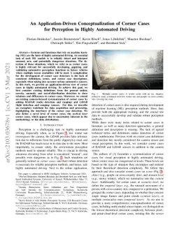 An Application-Driven Conceptualization of Corner Cases for Perception
  in Highly Automated Driving