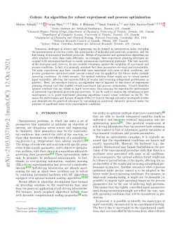 Golem: An algorithm for robust experiment and process optimization
