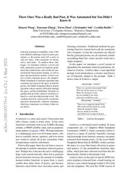 There Once Was a Really Bad Poet, It Was Automated but You Didn't Know
  It