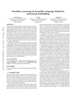 PalmTree: Learning an Assembly Language Model for Instruction Embedding