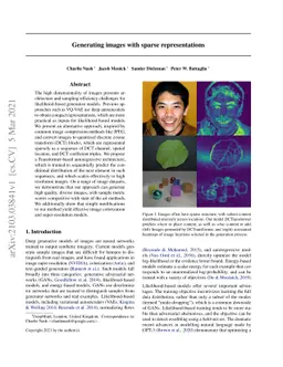 Generating Images with Sparse Representations