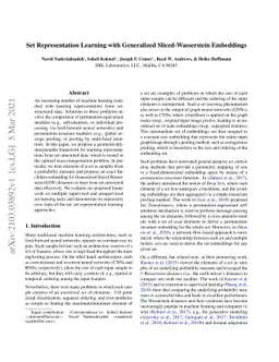 Set Representation Learning with Generalized Sliced-Wasserstein
  Embeddings