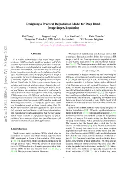 Designing a Practical Degradation Model for Deep Blind Image
  Super-Resolution