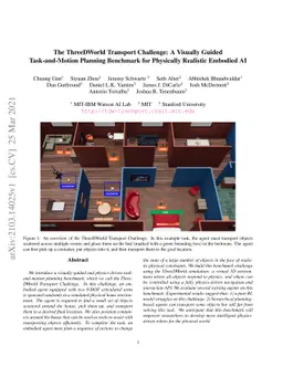 The ThreeDWorld Transport Challenge: A Visually Guided Task-and-Motion
  Planning Benchmark for Physically Realistic Embodied AI
