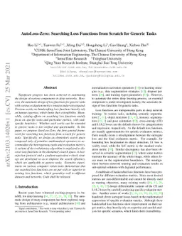 AutoLoss-Zero: Searching Loss Functions from Scratch for Generic Tasks