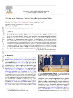 Self-Attentive 3D Human Pose and Shape Estimation from Videos