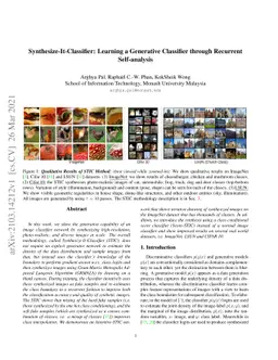 Synthesize-It-Classifier: Learning a Generative Classifier through
  RecurrentSelf-analysis