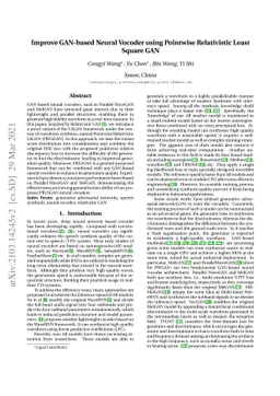 Improve GAN-based Neural Vocoder using Pointwise Relativistic
  LeastSquare GAN