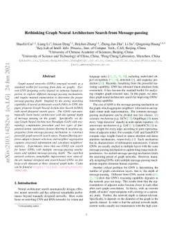 Rethinking Graph Neural Architecture Search from Message-passing