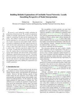 Building Reliable Explanations of Unreliable Neural Networks: Locally
  Smoothing Perspective of Model Interpretation