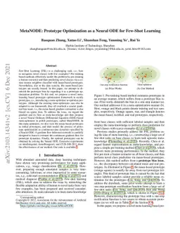 MetaNODE: Prototype Optimization as a Neural ODE for Few-Shot Learning